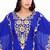 Royal Blue Georgette Stitched Kaftan with Golden Aari Embroidery – Elegant Ethnic Wear
