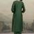 Bottle green kasab buta kurta set