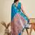 Zari woven banarasi silk blend saree with paithani pallu includes blouse