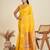 Banarasi silk blend intricate zari butti saree with copper paithani pallu