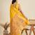 Banarasi silk blend intricate zari butti saree with copper paithani pallu
