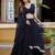 BLACK ZARI AND CODING LACE WORK WITH LEHERIYA PRINTED GEORGETTE LEHENGA CHOLI