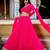 PINK ZARI AND CODING LACE WORK WITH LEHERIYA PRINTED GEORGETTE LEHENGA CHOLI