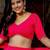 PINK ZARI AND CODING LACE WORK WITH LEHERIYA PRINTED GEORGETTE LEHENGA CHOLI