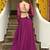 PURPLE ZARI AND CODING LACE WORK WITH LEHERIYA PRINTED GEORGETTE LEHENGA CHOLI