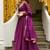 PURPLE ZARI AND CODING LACE WORK WITH LEHERIYA PRINTED GEORGETTE LEHENGA CHOLI