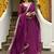 PURPLE ZARI AND CODING LACE WORK WITH LEHERIYA PRINTED GEORGETTE LEHENGA CHOLI