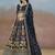 BLUE GEORGETTE SEQUINS THREAD ZARI EMBROIDERED LEHENGA CHOLI