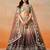 BROWN GEORGETTE SEQUINS ZARI EMBROIDERED LEHENGA CHOLI