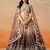 BROWN GEORGETTE SEQUINS ZARI EMBROIDERED LEHENGA CHOLI