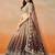 BROWN GEORGETTE SEQUINS ZARI EMBROIDERED LEHENGA CHOLI