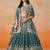 DOVE BLUE GEORGETTE SEQUINS ZARI EMBROIDERED LEHENGA CHOLI