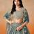 DOVE BLUE GEORGETTE SEQUINS ZARI EMBROIDERED LEHENGA CHOLI