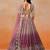MAROON GEORGETTE SEQUINS ZARI EMBROIDERED LEHENGA CHOLI