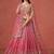 pink GEORGETTE sequin ZARI EMBROIDERED LEHENGA CHOLI