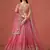 pink GEORGETTE sequin ZARI EMBROIDERED LEHENGA CHOLI