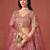 pink GEORGETTE sequin ZARI EMBROIDERED LEHENGA CHOLI