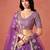 PURPLE GEORGETTE SEQUINS ZARI EMBROIDERED LEHENGA CHOLI