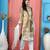 Antique gold embroidered silk straight cut trouser kurta dupatta readymade suits