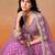 RANI PINK GEORGETTE SEQUINS ZARI EMBROIDERED LEHENGA CHOLI