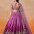 RANI PINK GEORGETTE SEQUINS ZARI EMBROIDERED LEHENGA CHOLI