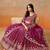 rani PINK GEORGETTE SEQUINS ZARI EMBROIDERED LEHENGA CHOLI