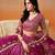 rani PINK GEORGETTE SEQUINS ZARI EMBROIDERED LEHENGA CHOLI
