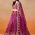 rani PINK GEORGETTE SEQUINS ZARI EMBROIDERED LEHENGA CHOLI