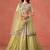 YELLOW GEORGETTE SEQUINS ZARI EMBROIDERED LEHENGA CHOLI