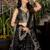 BLACK DOLA SILK SEQUINS ZARI EMBROIDERED LEHENGA CHOLI