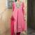 Light-pink embroidered georgette asymmetrical  trouser kurta dupatta readymade suits