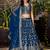 DOVE BLUE DOLA SILK SEQUINS ZARI EMBROIDERED LEHENGA CHOLI