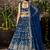 DOVE BLUE DOLA SILK SEQUINS ZARI EMBROIDERED LEHENGA CHOLI