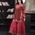 Maroon embroidered silk straight cut sharara kurta dupatta readymade suits