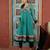 Green embroidered georgette a line trouser kurta dupatta readymade suits