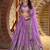 LAVENDER DOLA SILK SEQUINS ZARI EMBROIDERED LEHENGA CHOLI