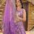 LAVENDER DOLA SILK SEQUINS ZARI EMBROIDERED LEHENGA CHOLI