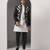 Black embroidered georgette Kurta Set with Jacket