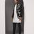 Black embroidered georgette Kurta Set with Jacket