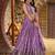 LAVENDER DOLA SILK SEQUINS ZARI EMBROIDERED LEHENGA CHOLI