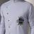 Blue embroidered cotton kurta pajama
