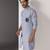 Blue embroidered cotton kurta pajama