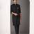 Black embroidered cotton kurta pajama