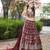 MAROON DOLA SILK SEQUINS ZARI EMBROIDERED LEHENGA CHOLI