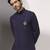 Blue plain cotton kurta pajama
