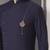 Blue plain cotton kurta pajama