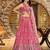 pink DOLA SILK SEQUINS ZARI EMBROIDERED LEHENGA CHOLI
