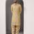 Beige embroidered cotton kurta pajama