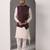 Pink plain cotton kurta set with maroon jacket