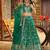 GREEN DOLA SILK SEQUINS ZARI EMBROIDERED LEHENGA CHOLI